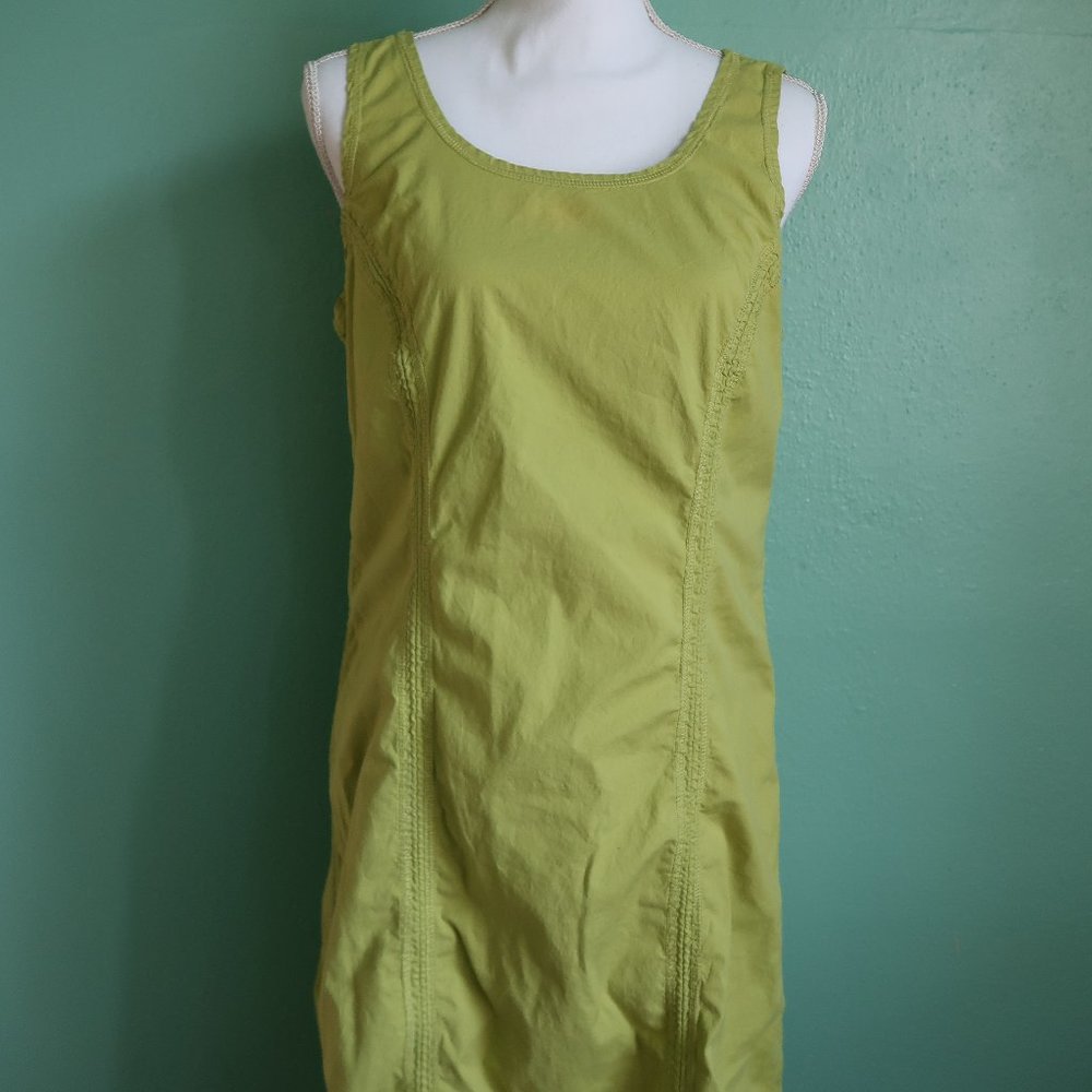 Cut Loose Cotton Blend Dress with Ruching